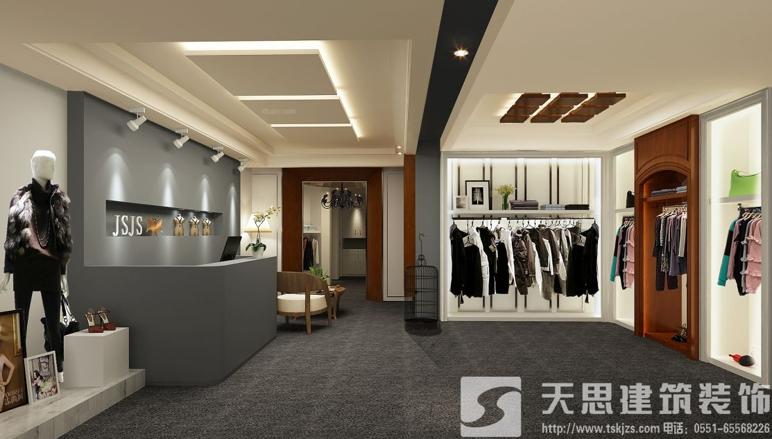 潮流服装店装修设计让你眼前一亮